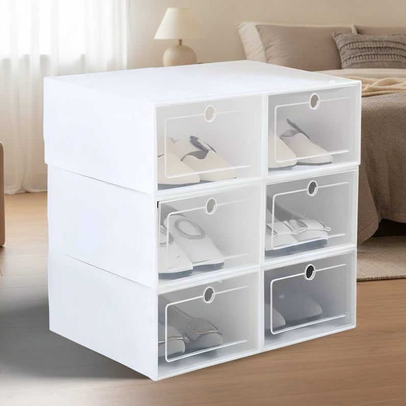 Stackable Clear Shoe Box For Easy, Visible Storage | Temsk