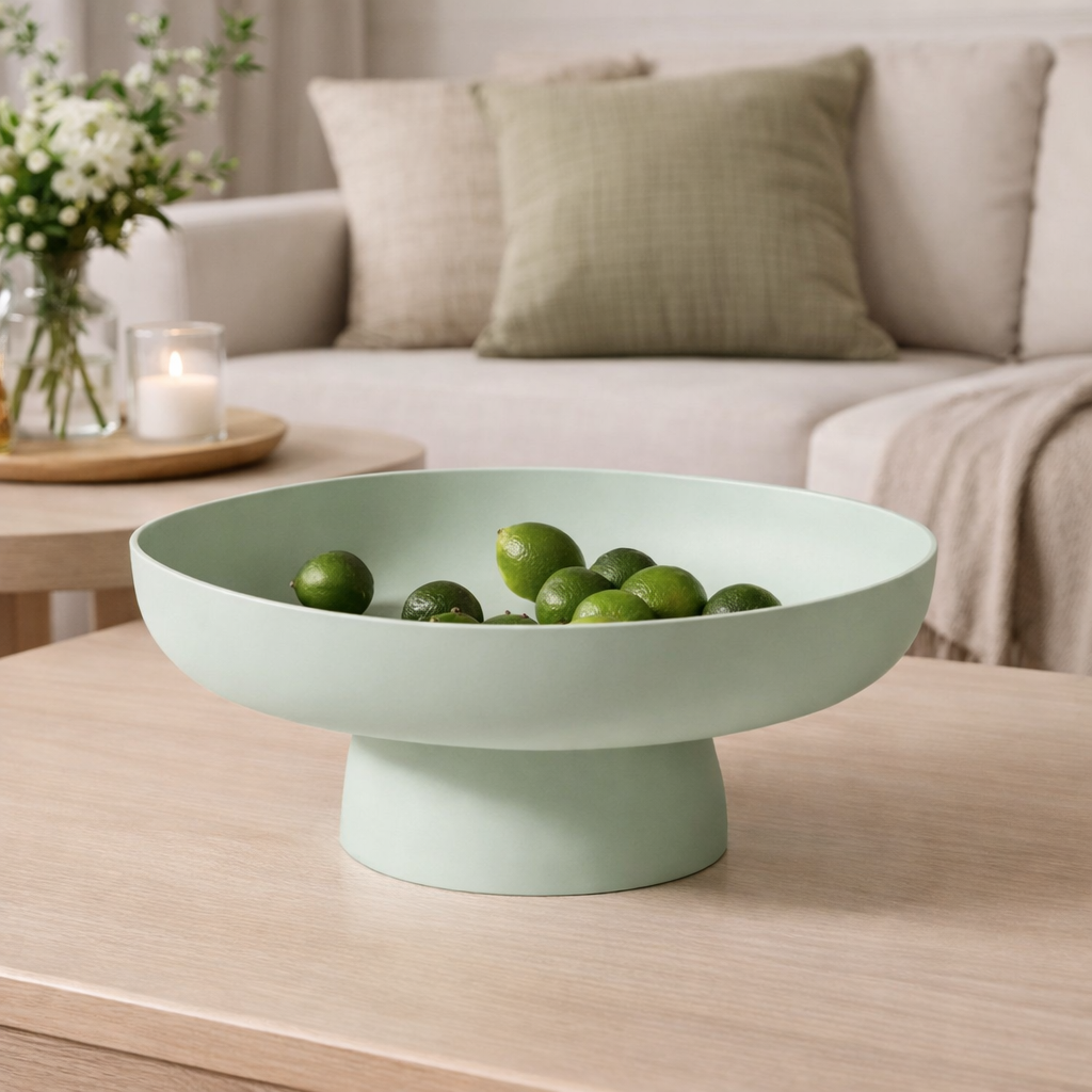 Retro Ceramic Fruit Bowl For Kitchen Counter Display And Serving | Temsk