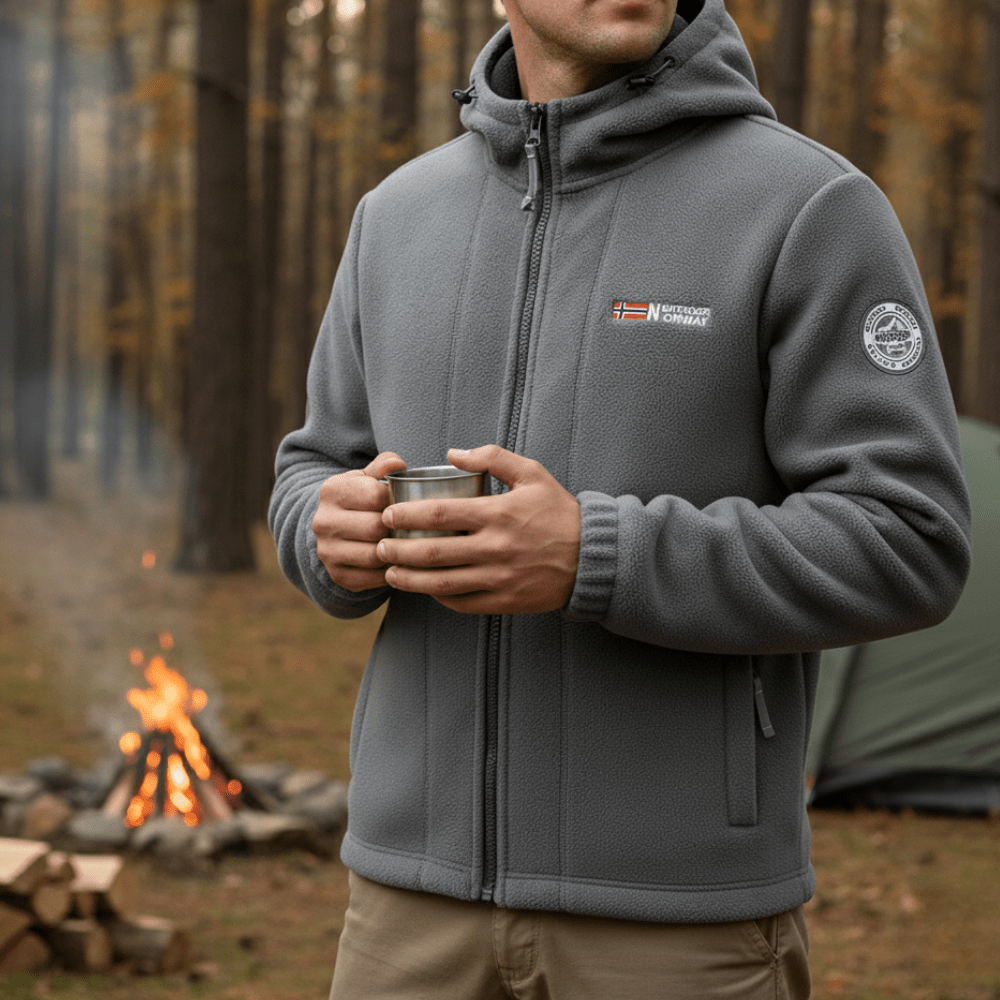 Fleecejacke für Herren, winddichte und atmungsaktive Oberbekleidung | Temsk