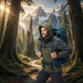 Herren wasserdichte Kapuzenjacke für Outdoor-Wetter | Temsk