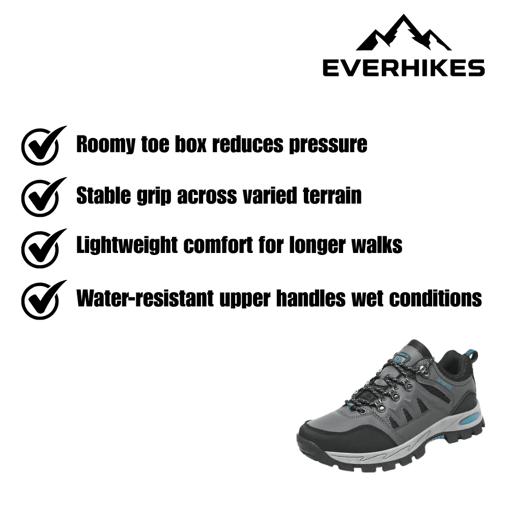 Scarpe da trekking leggere da uomo a taglio basso resistenti all'acqua | Temsk