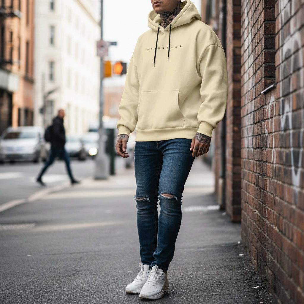 Herren lässiger Oversize Hoodie mit langen Ärmeln | Temsk