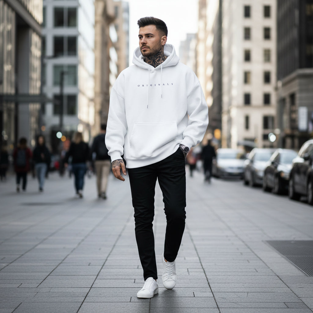 Herren lässiger Oversize Hoodie mit langen Ärmeln | Temsk