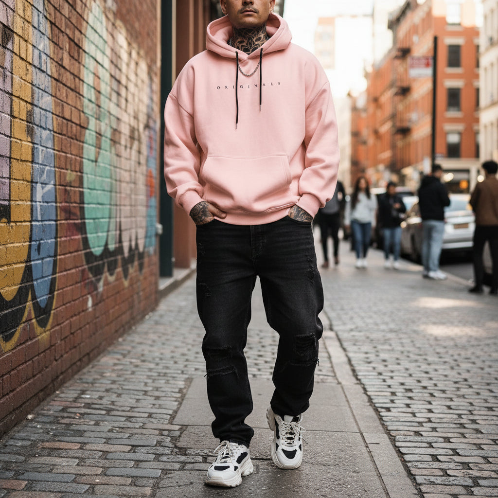 Herren lässiger Oversize Hoodie mit langen Ärmeln | Temsk