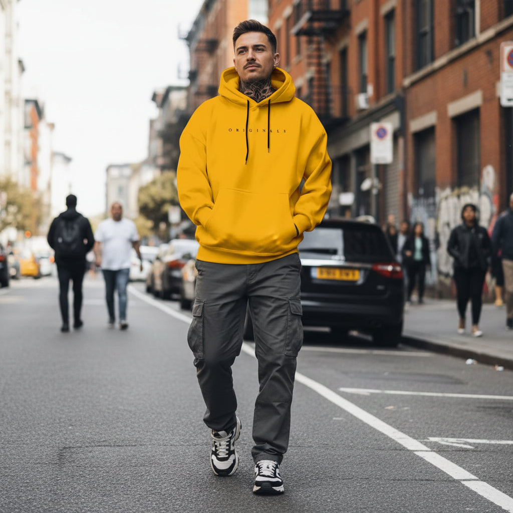 Herren lässiger Oversize Hoodie mit langen Ärmeln | Temsk