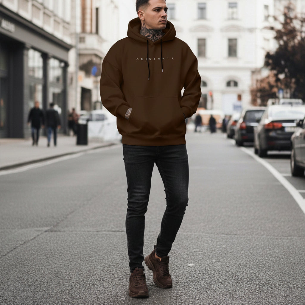 Herren lässiger Oversize Hoodie mit langen Ärmeln | Temsk