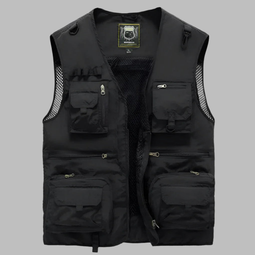 Herren Weste mit mehreren Taschen für Outdoor-Reisen im Sommer | Temsk