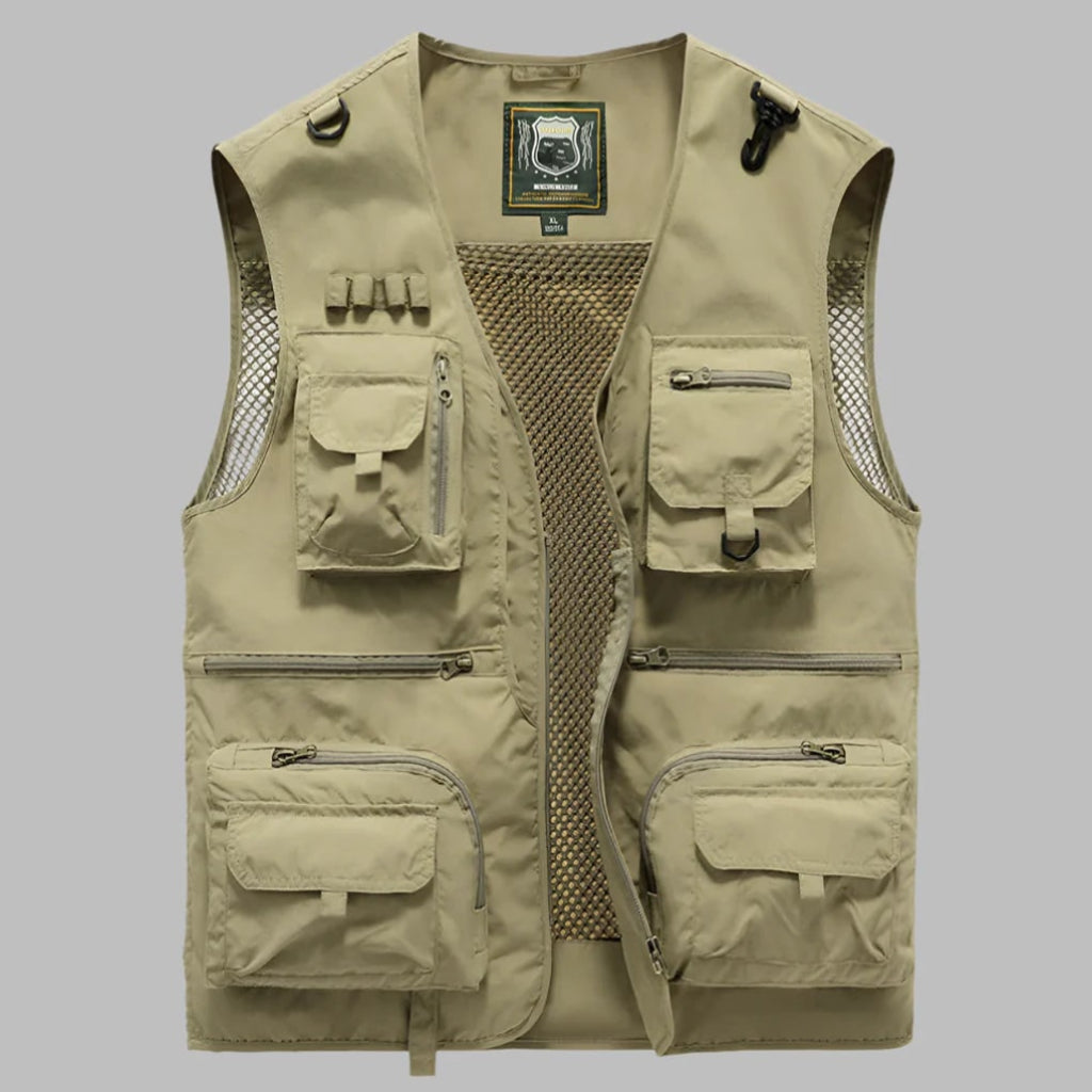 Herren Weste mit mehreren Taschen für Outdoor-Reisen im Sommer | Temsk
