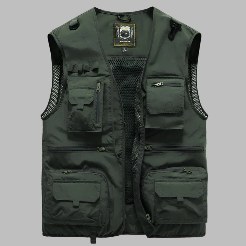 Herren Weste mit mehreren Taschen für Outdoor-Reisen im Sommer | Temsk