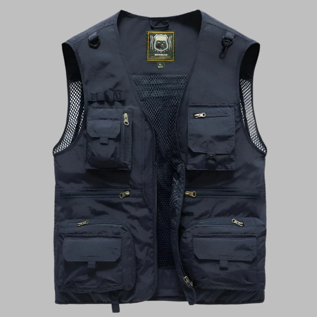 Herren Weste mit mehreren Taschen für Outdoor-Reisen im Sommer | Temsk