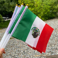 Mexikanische Handheld Mini-Flaggen für Veranstaltungen Festliches Feier-Set | Temsk