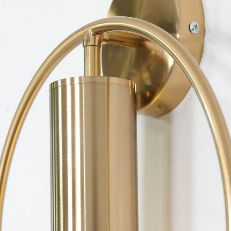 Halo Wandleuchte mit nordischen Goldakzenten im minimalistischen Stil | Temsk