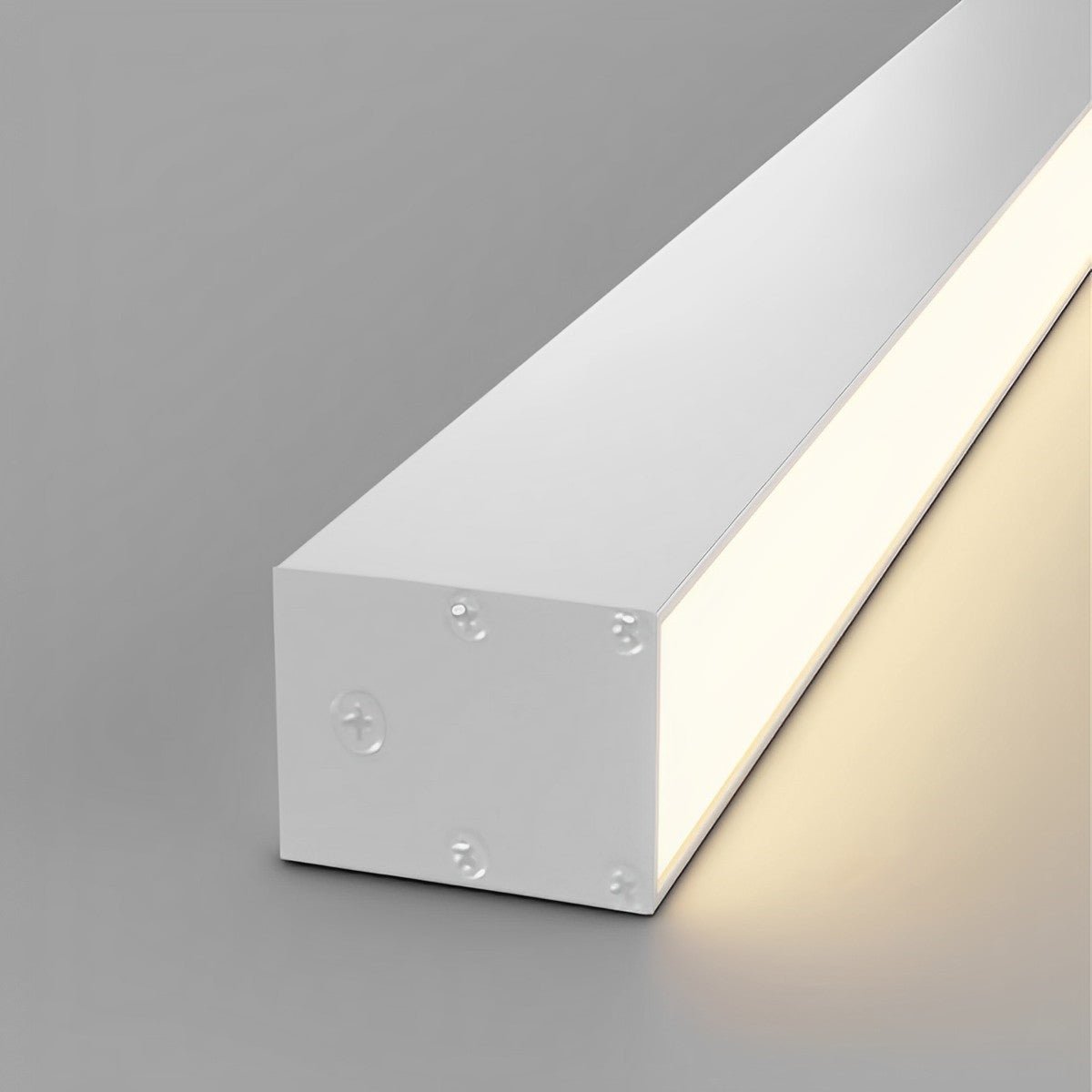 Black Aluminum Slim LED Ceiling Linear Light Dimmable For Living Room Bedroom | Temsk