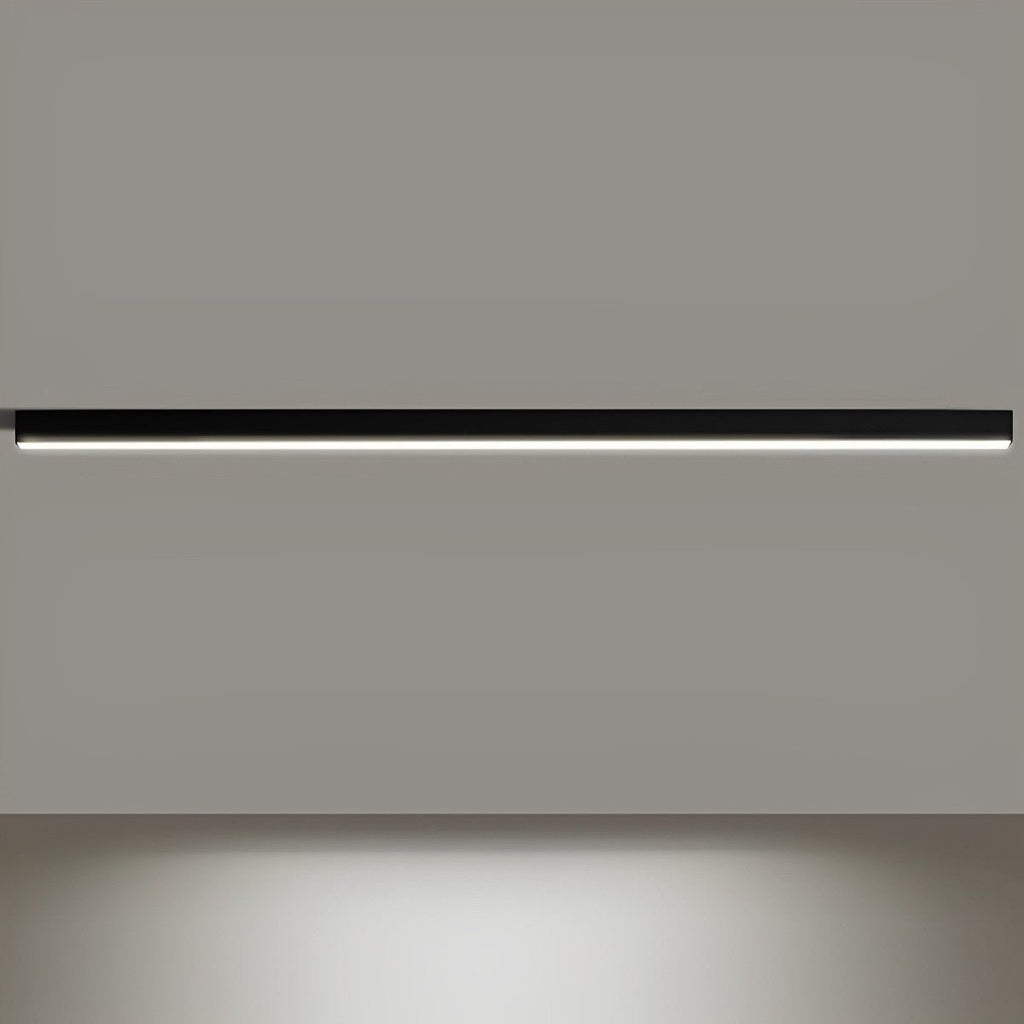 Black Aluminum Slim LED Ceiling Linear Light Dimmable For Living Room Bedroom | Temsk