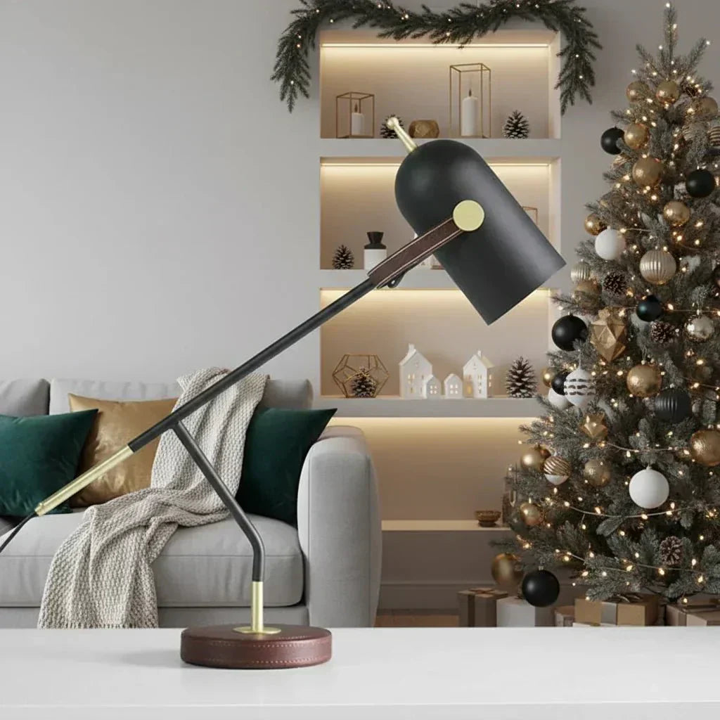 LumaCraft Modern Metal Table Lamp With E27 LED For Reading And Ambient Light | Temsk