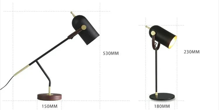 LumaCraft Modern Metal Table Lamp With E27 LED For Reading And Ambient Light | Temsk