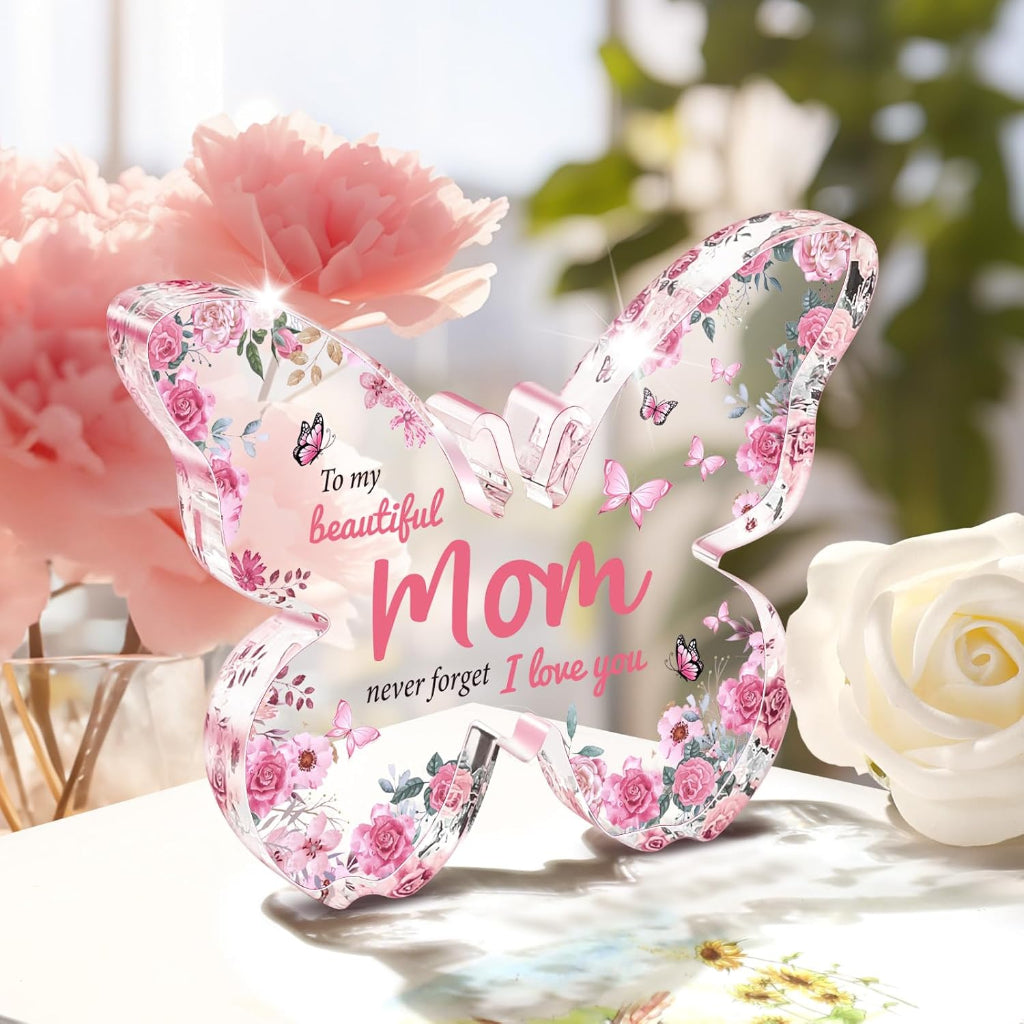 Mother's Day Butterfly Acrylic Display Plaque Gift For Mom | Temsk