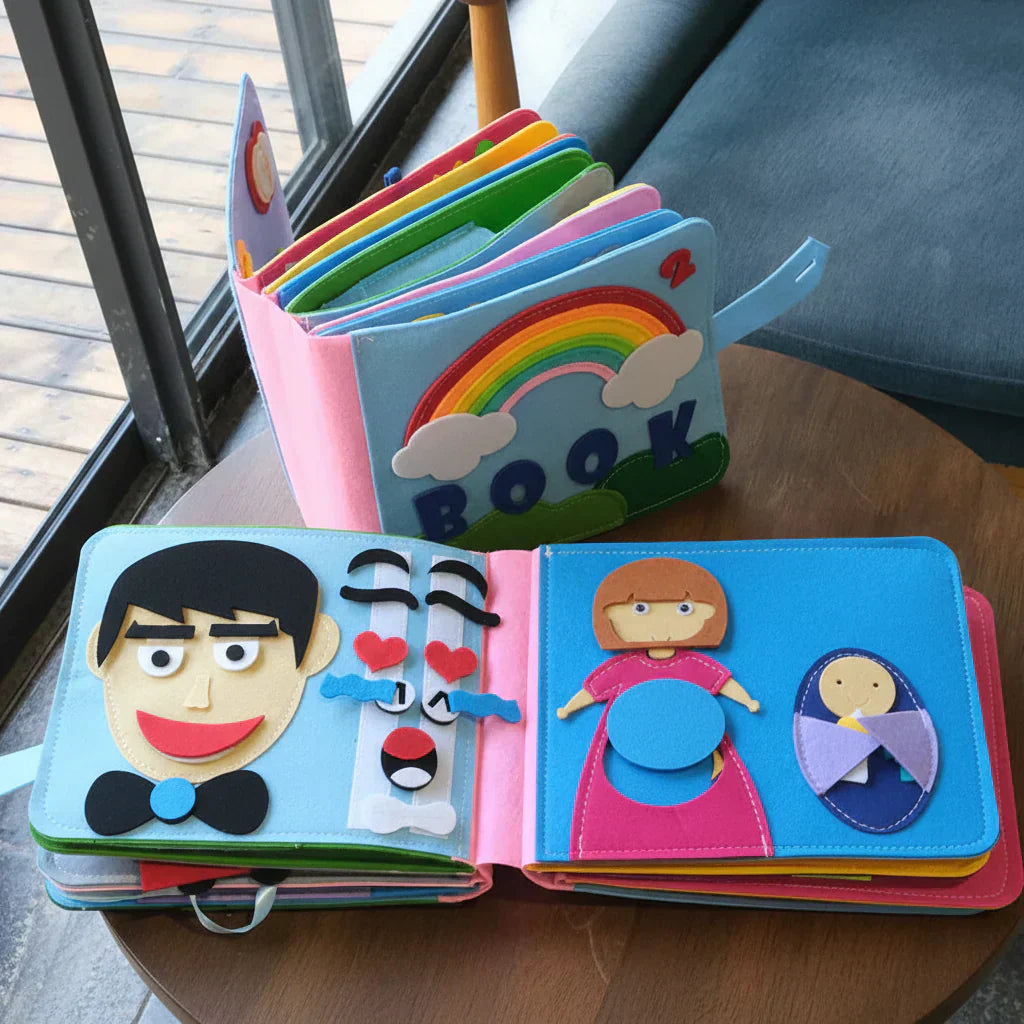 Montessori Busy Book Felt Activity Kit For Toddler Learning | Temsk