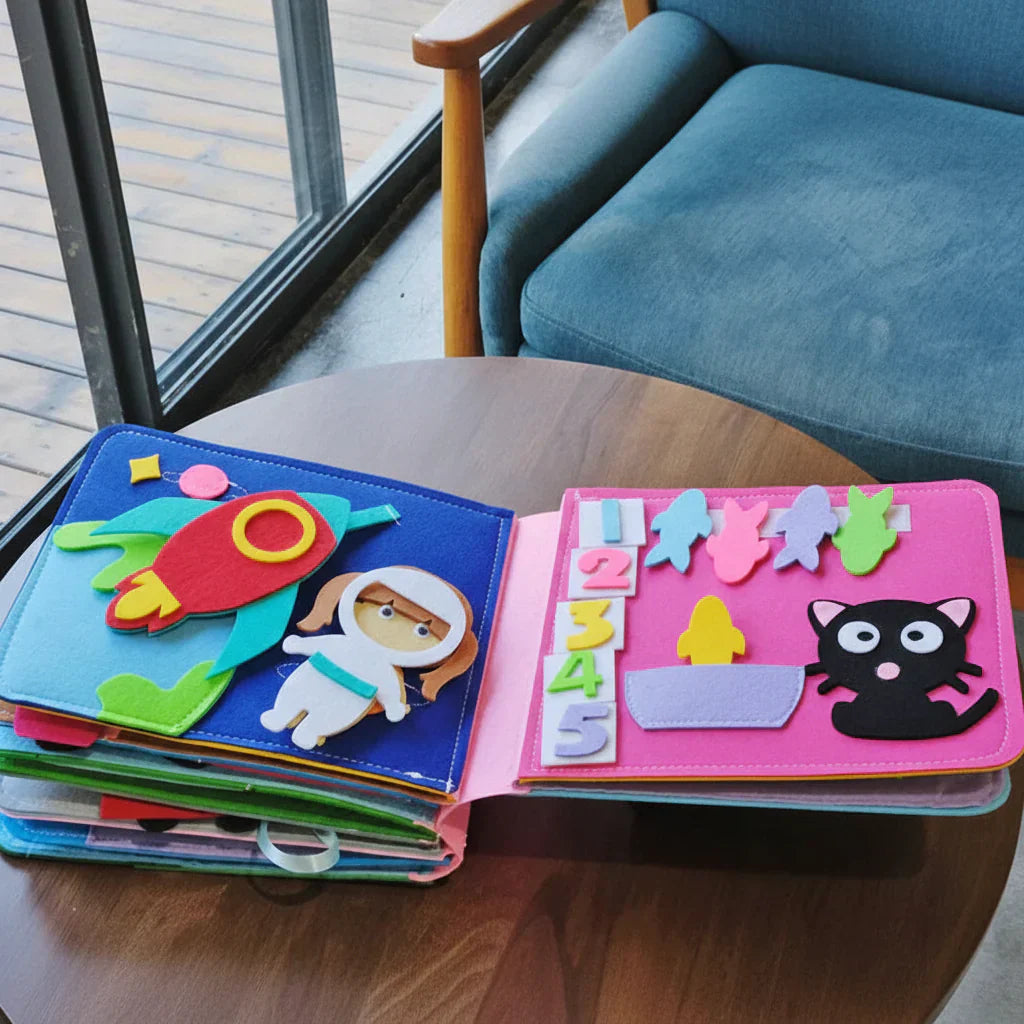 Montessori Busy Book Felt Activity Kit For Toddler Learning | Temsk