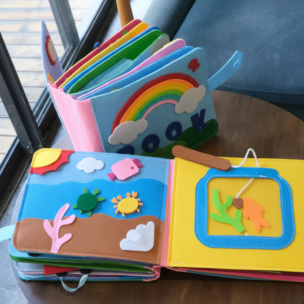 Montessori Busy Book Felt Activity Kit For Toddler Learning | Temsk