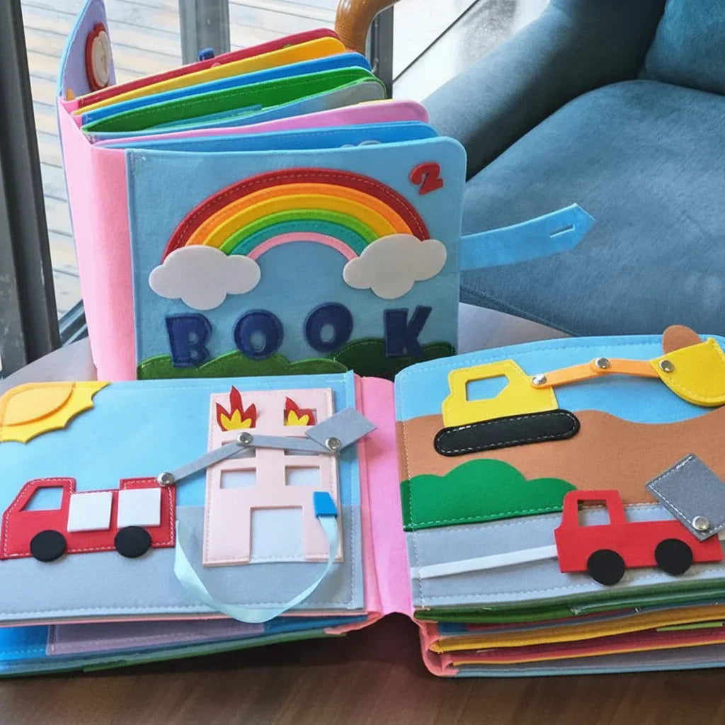 Montessori Busy Book Felt Activity Kit For Toddler Learning | Temsk