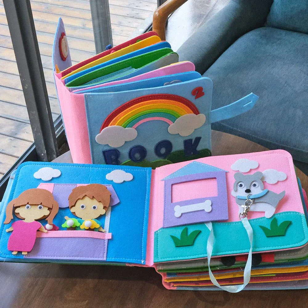 Montessori Busy Book Felt Activity Kit For Toddler Learning | Temsk