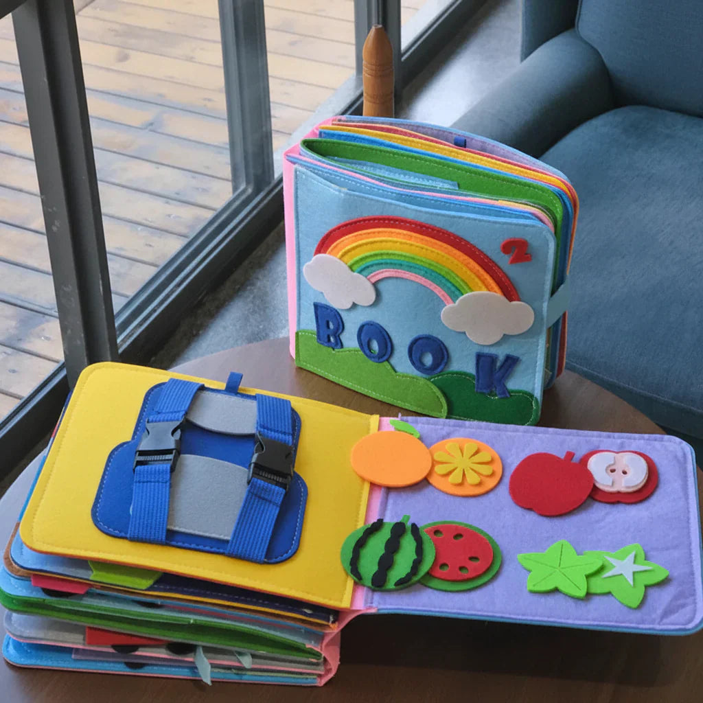 Montessori Busy Book Felt Activity Kit For Toddler Learning | Temsk