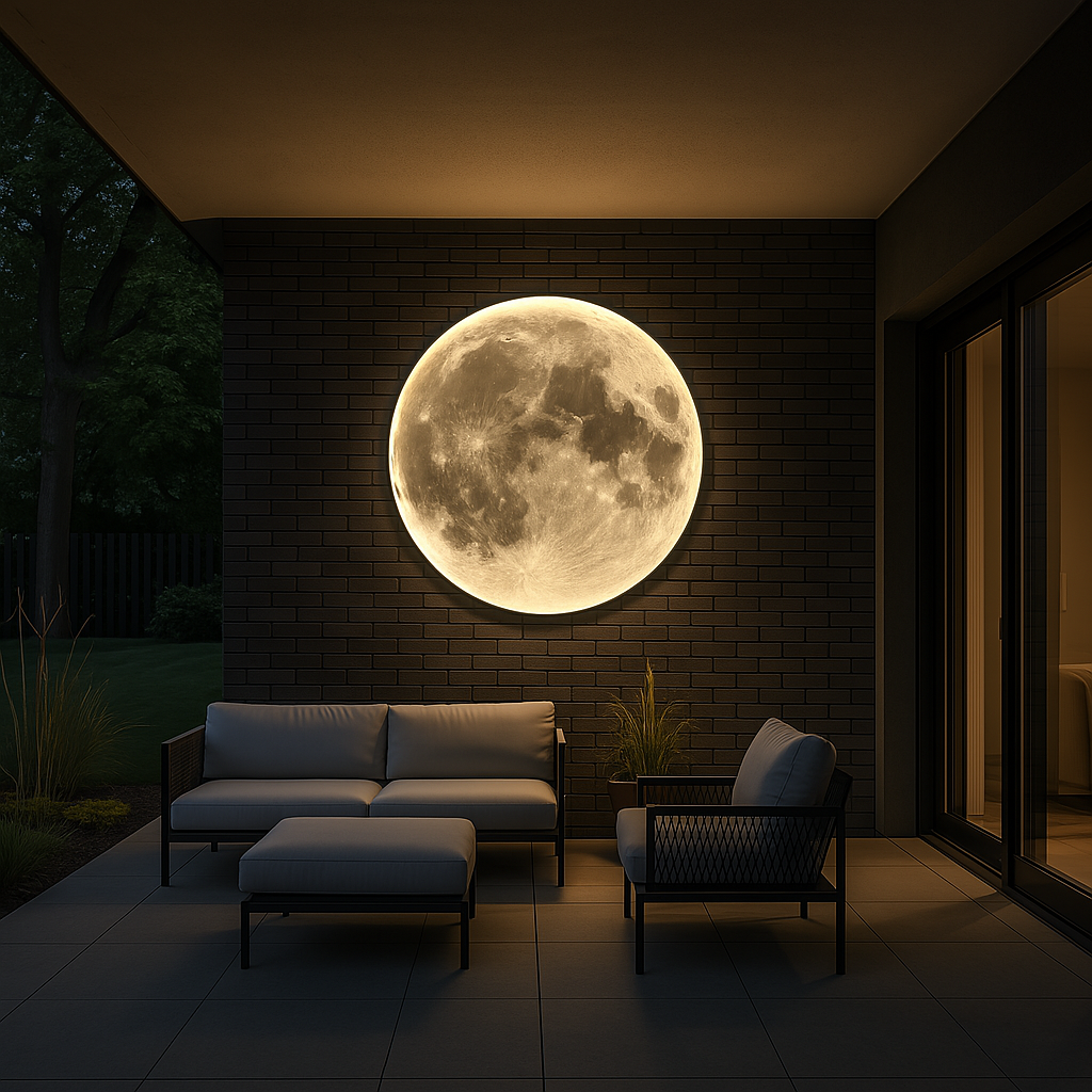 Mond-Wandlampe mit Mondschein für moderne Innenräume | Temsk