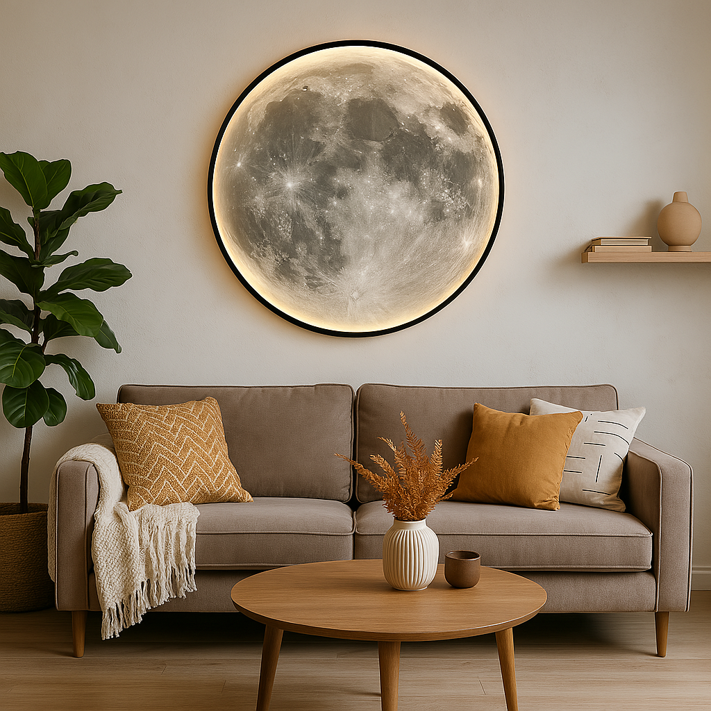 Mond-Wandlampe mit Mondschein für moderne Innenräume | Temsk