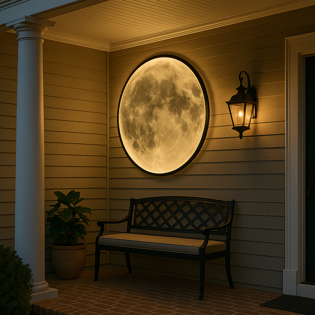 Mond-Wandlampe mit Mondschein für moderne Innenräume | Temsk