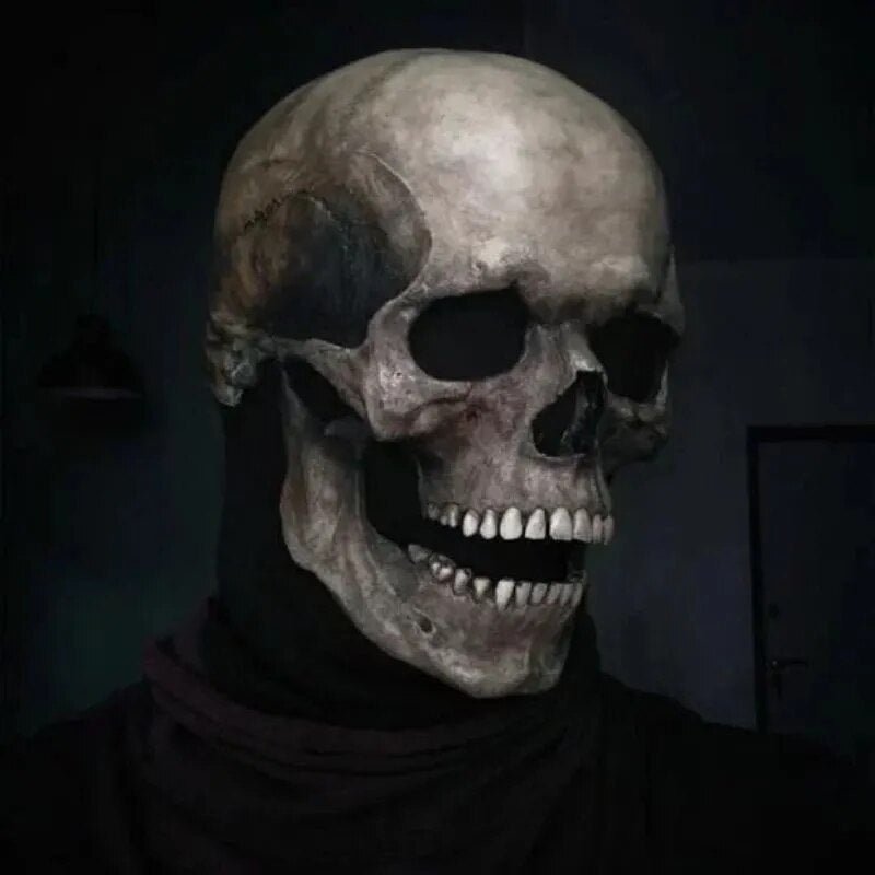 Realistic Halloween Skull Mask With Movable Jaw For Haunts And Parties | Temsk