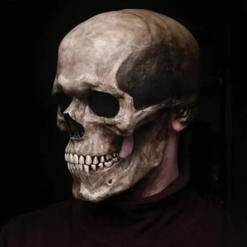 Realistic Halloween Skull Mask With Movable Jaw For Haunts And Parties | Temsk