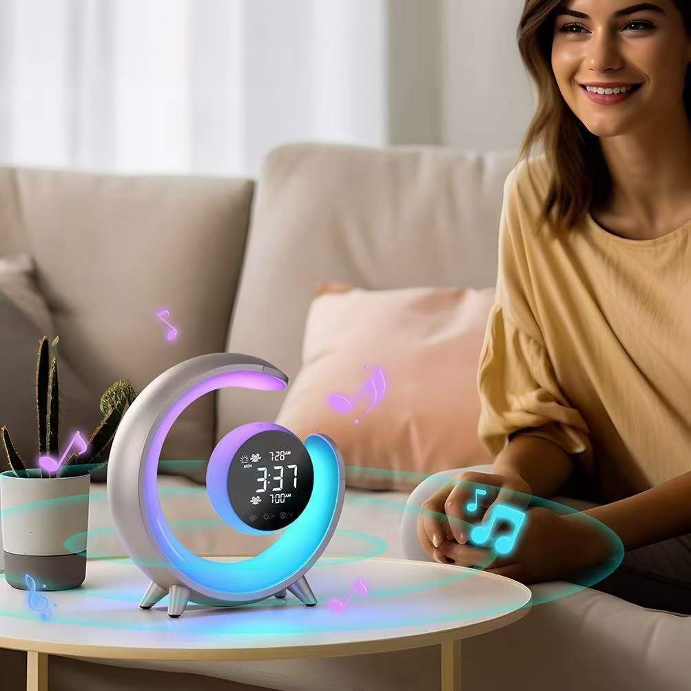 Multifunctional Night Light with RGB & Alarm Clock Function – Lumivo | Temsk
