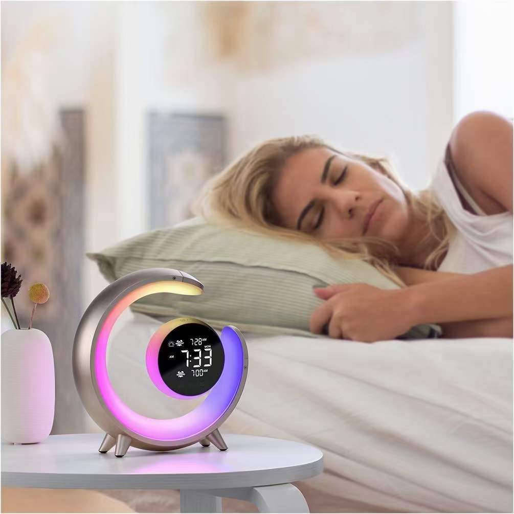 Multifunctional Night Light with RGB & Alarm Clock Function – Lumivo | Temsk