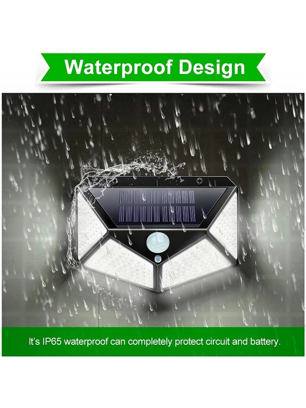 MULTIFUNCTIONAL SOLAR LAMP - WATERPROOF LED GARDEN LIGHTING WITH MOTION SENSOR | Temsk