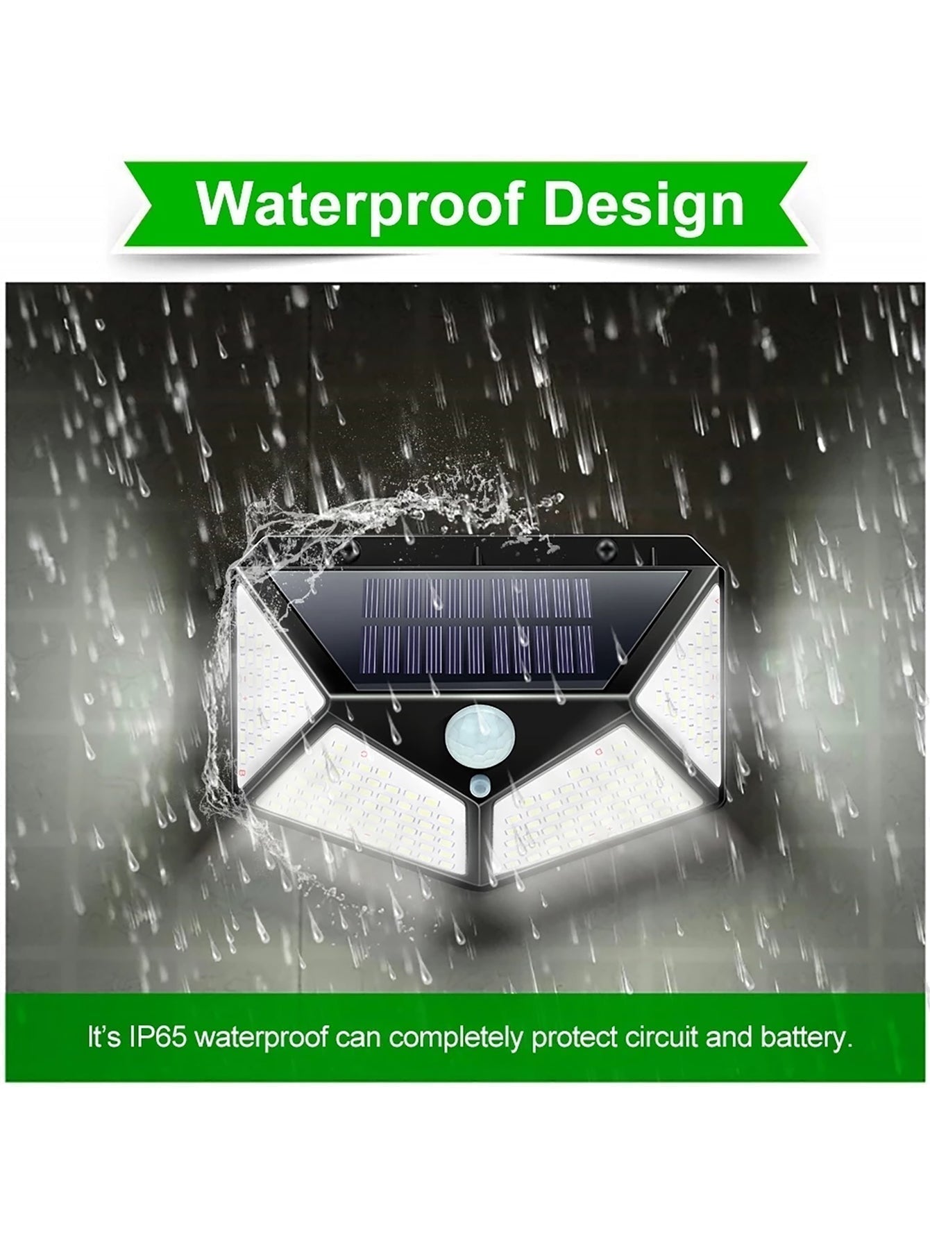 MULTIFUNCTIONAL SOLAR LAMP - WATERPROOF LED GARDEN LIGHTING WITH MOTION SENSOR | Temsk