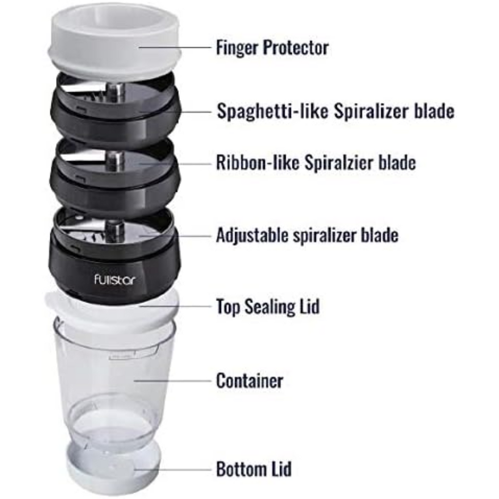 Multifunctional Vegetable Spiral Slicer with Stainless Steel Blade | Temsk