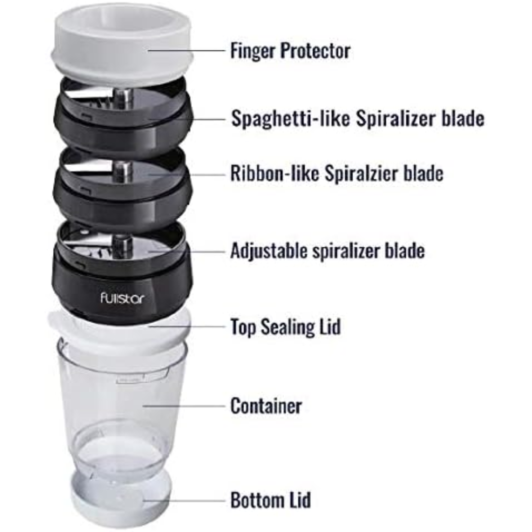 Multifunctional Vegetable Spiral Slicer with Stainless Steel Blade | Temsk