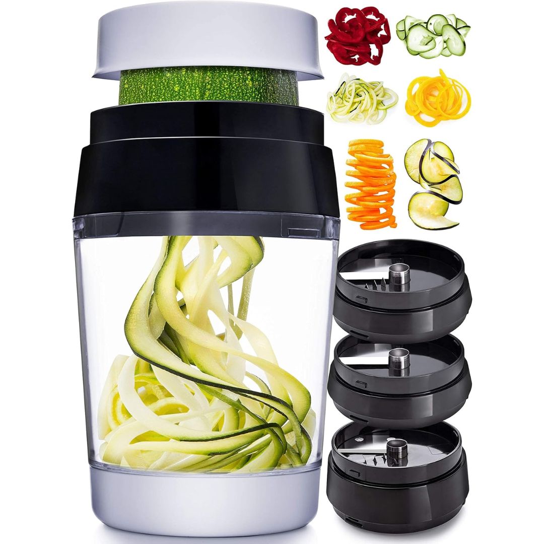 Multifunctional Vegetable Spiral Slicer with Stainless Steel Blade | Temsk