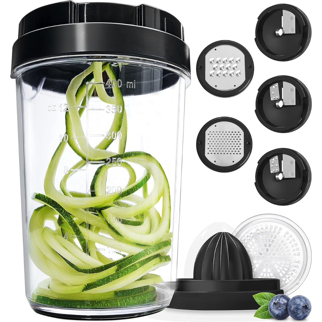 Multifunctional Vegetable Spiral Slicer with Stainless Steel Blade | Temsk