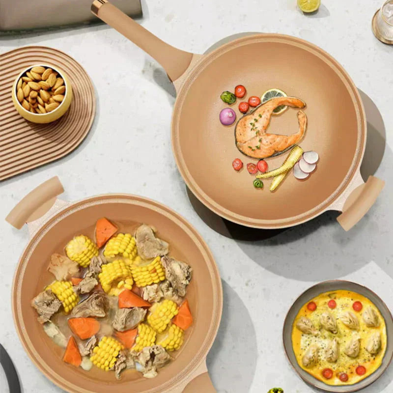 Multifunkční wok pánev s nepřilnavým povrchem - CookFlex | Temsk