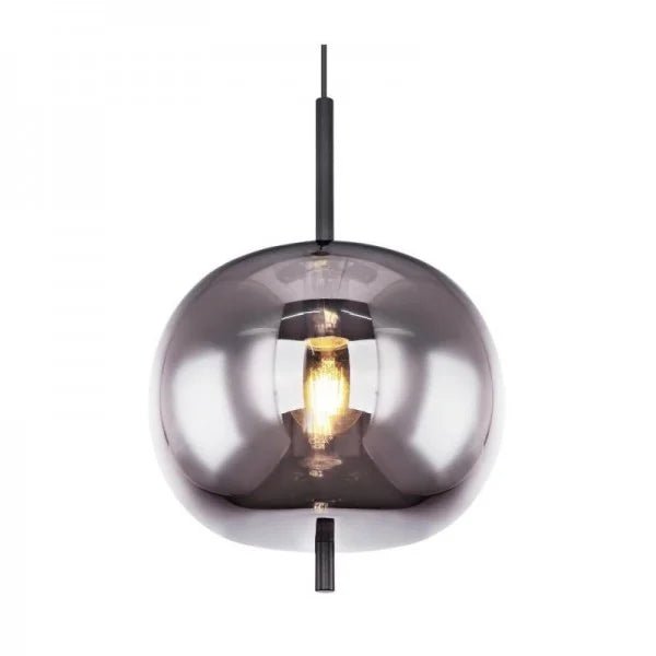 NoirLumen závěsná lampa s různými styly a kouřovými skleněnými miskami | Snurv | Temsk