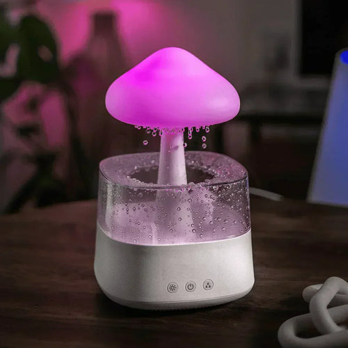 CalmCloud Mushroom Cloud Rain Humidifier For Sleep And Relaxation Temsk