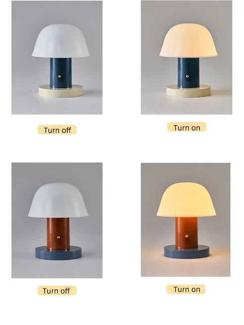 Pilz Schreibtischlampe mit wiederaufladbarer LED-Stimmungsbeleuchtung | Temsk