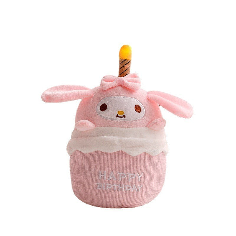Musical Birthday Cake Plush Toy with Light and Sound - GlowCake | Temsk
