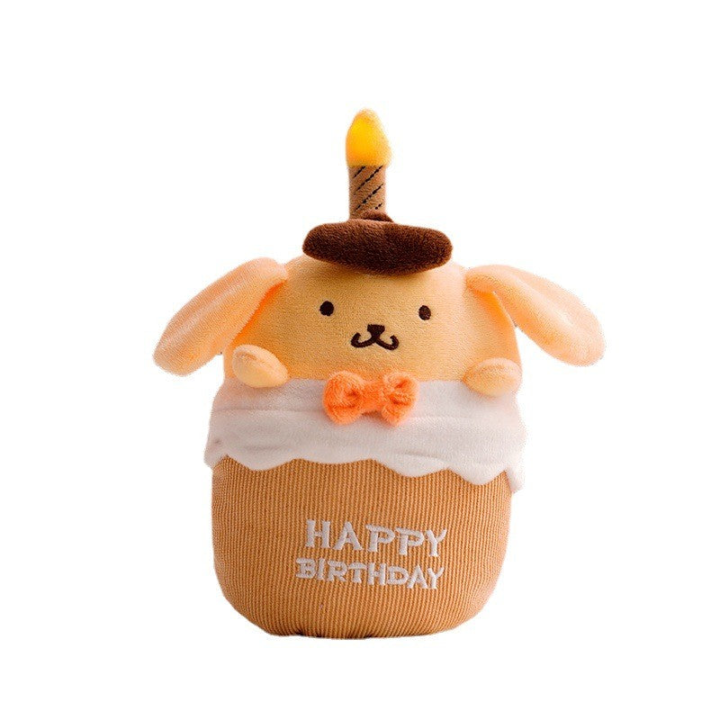 Musical Birthday Cake Plush Toy with Light and Sound - GlowCake | Temsk