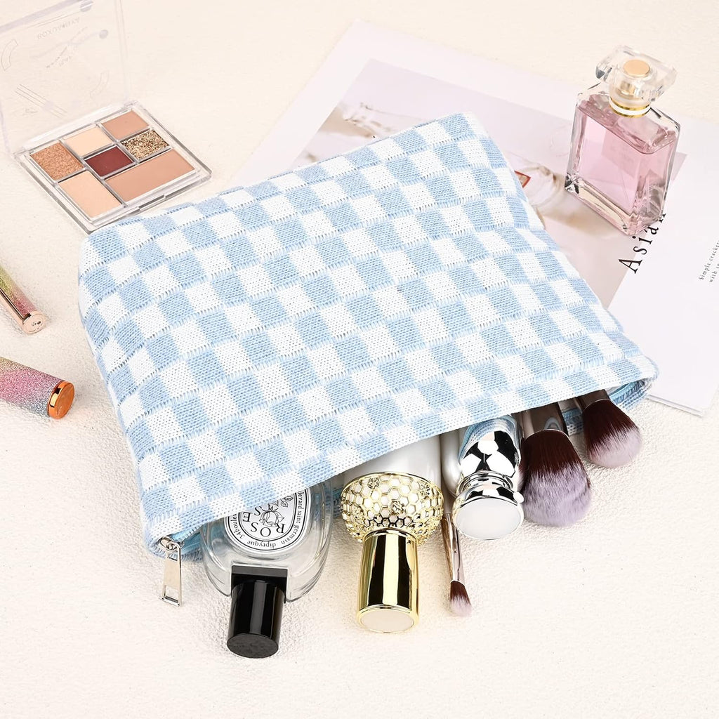 Must-Have Checked Make-up Bag Set | Temsk