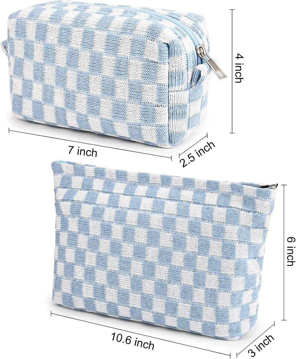 Must-Have Checked Make-up Bag Set | Temsk