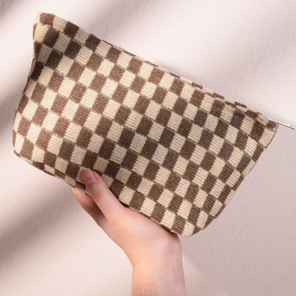 Must-Have Checked Make-up Bag Set | Temsk
