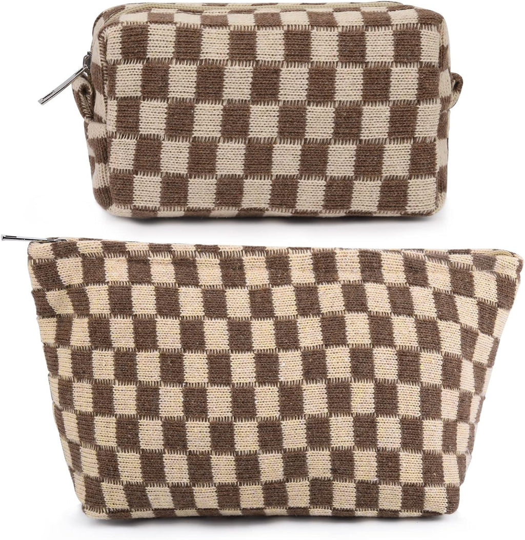 Must-Have Checked Make-up Bag Set | Temsk